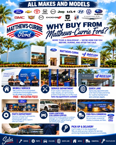 All Makes and models service banner