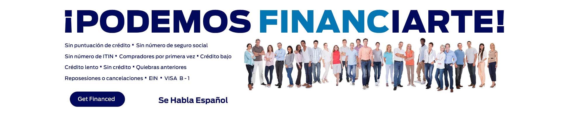 ¡PODEMOS FINANCIARTE!