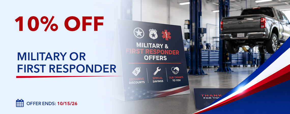 10% OFF MILITARY OR FIRST RESPONDER