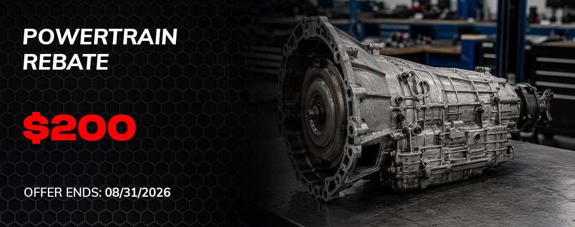 $200 Rebate* on select GM Genuine Parts Engines, Transmissions, and Transfer Cases
