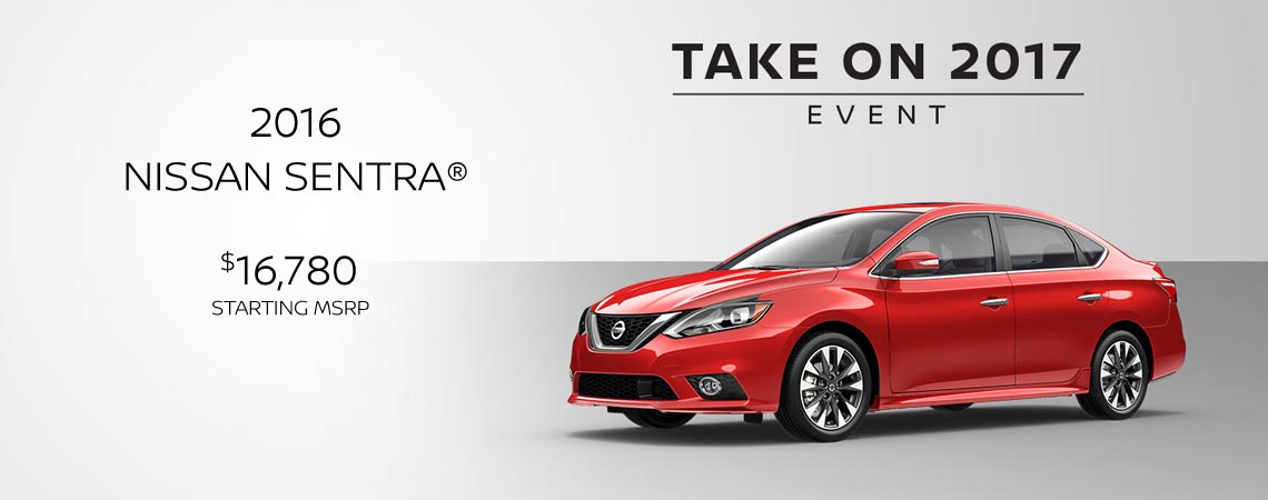 2016 NISSAN SENTRA® $16,780 starting msrp