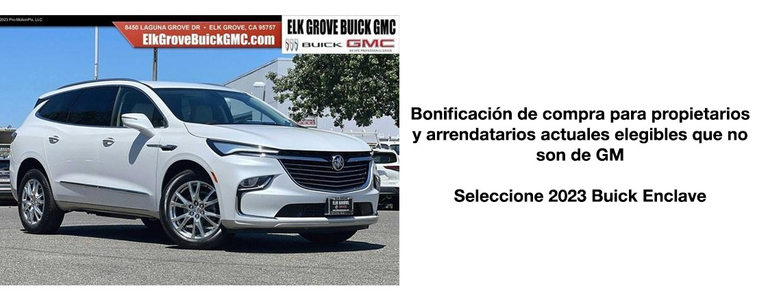 2023 Buick Enclave Bonificación de compra 