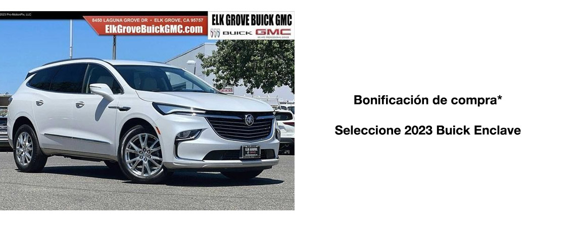 2023 Buick Enclave Bonificación de compra
