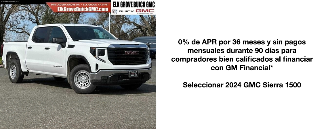 2024 GMC Sierra 1500 0% APR por 36 meses