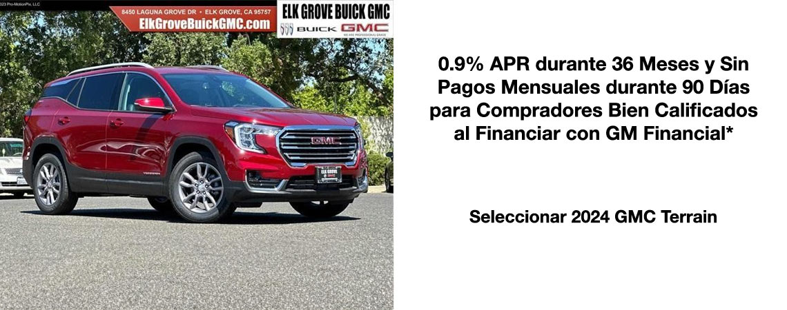  2024 GMC Terrain 0.9% APR por 36 Meses
