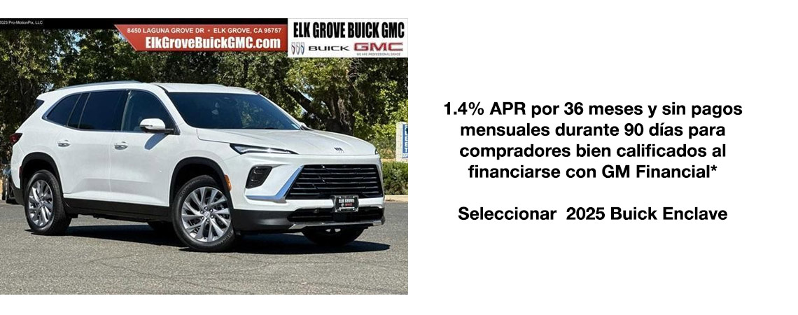 2025 Buick Enclave 1.4% APR por 36 meses