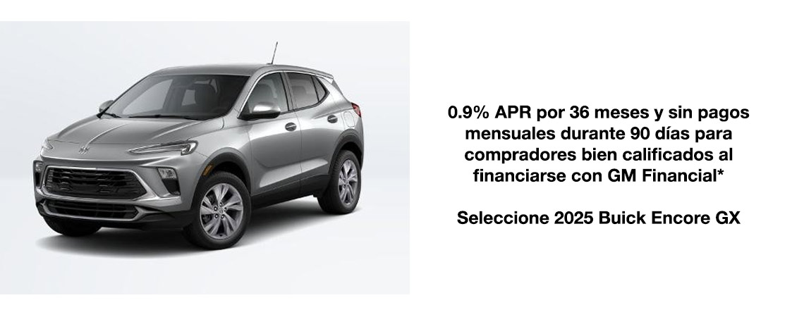 2025 Buick Encore GX 0.9% APR por 36 meses