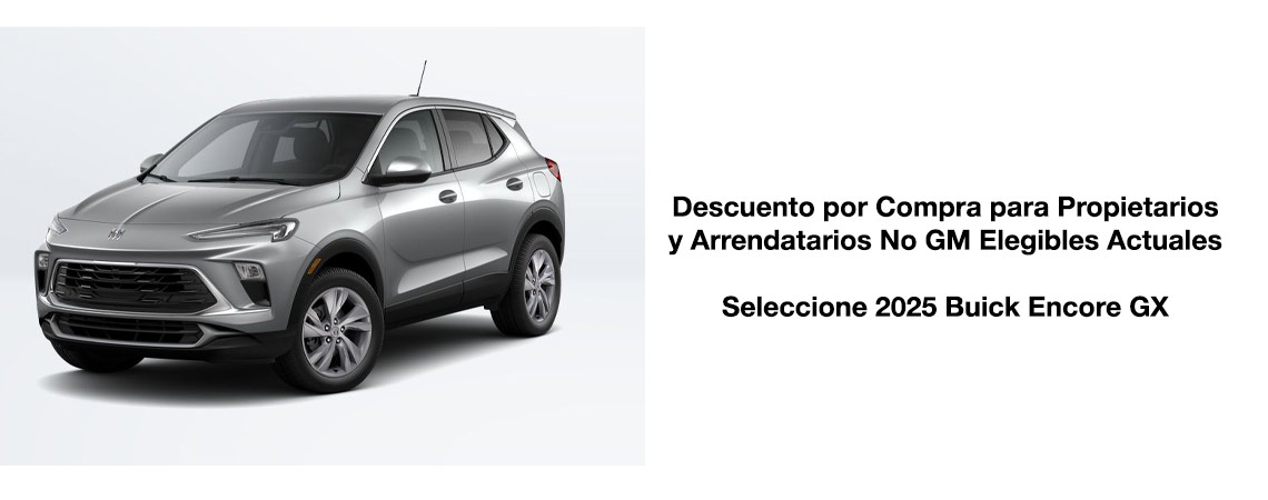2025 Buick Encore GX Descuento por Compra para
