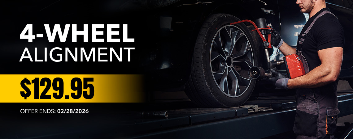  4-Wheel Alignment $129.95