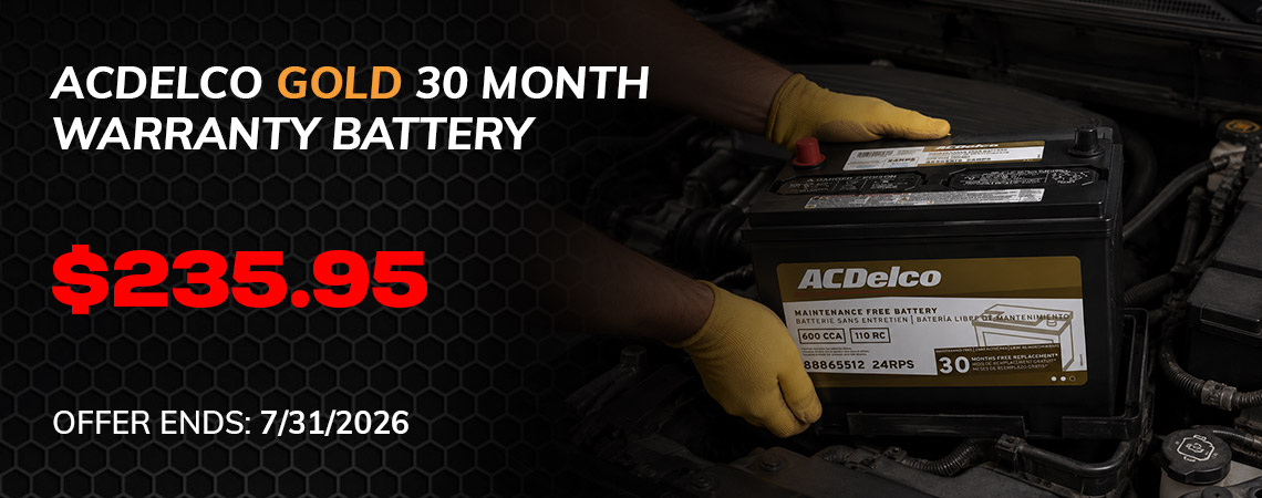 ACDelco Gold 30-Mo Batteries $235.95