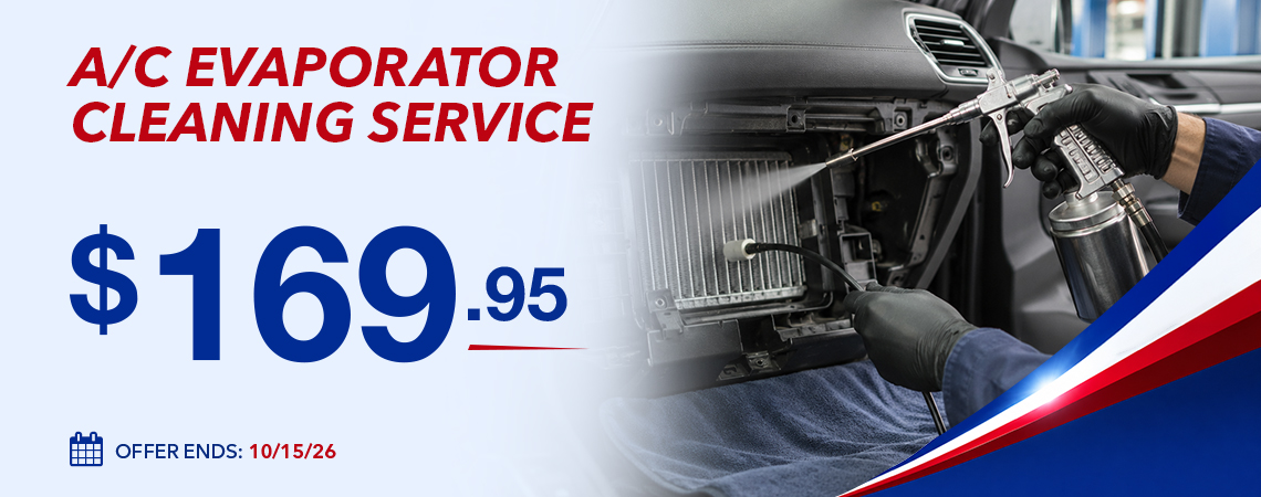 A/C EVAPORATOR CLEANING SERVICE- $169.95