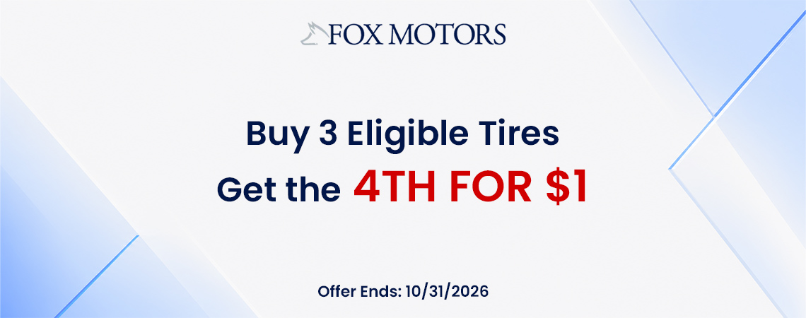Buy 3 Eligible Tires Get the 4th for $1