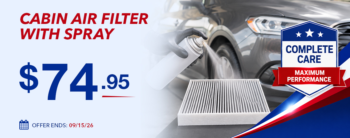 CABIN AIR FILTER WITH SPRAY - $74.95