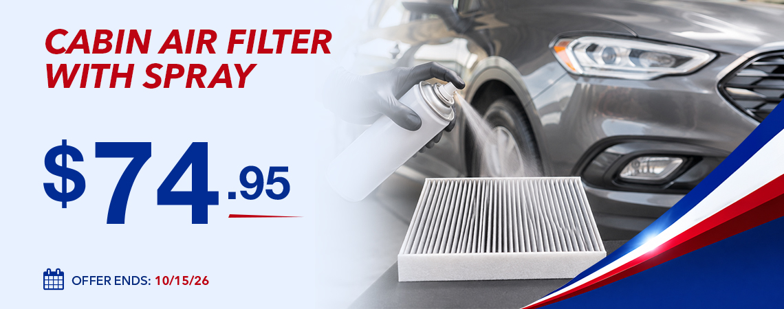 CABIN AIR FILTER WITH SPRAY - $74.95