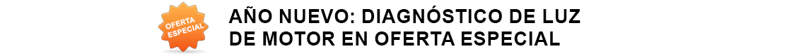 ESPECIAL DE FIN DE AÑO: DIAGNÓSTICO DE LUZ DE CHECK ENGINE $50