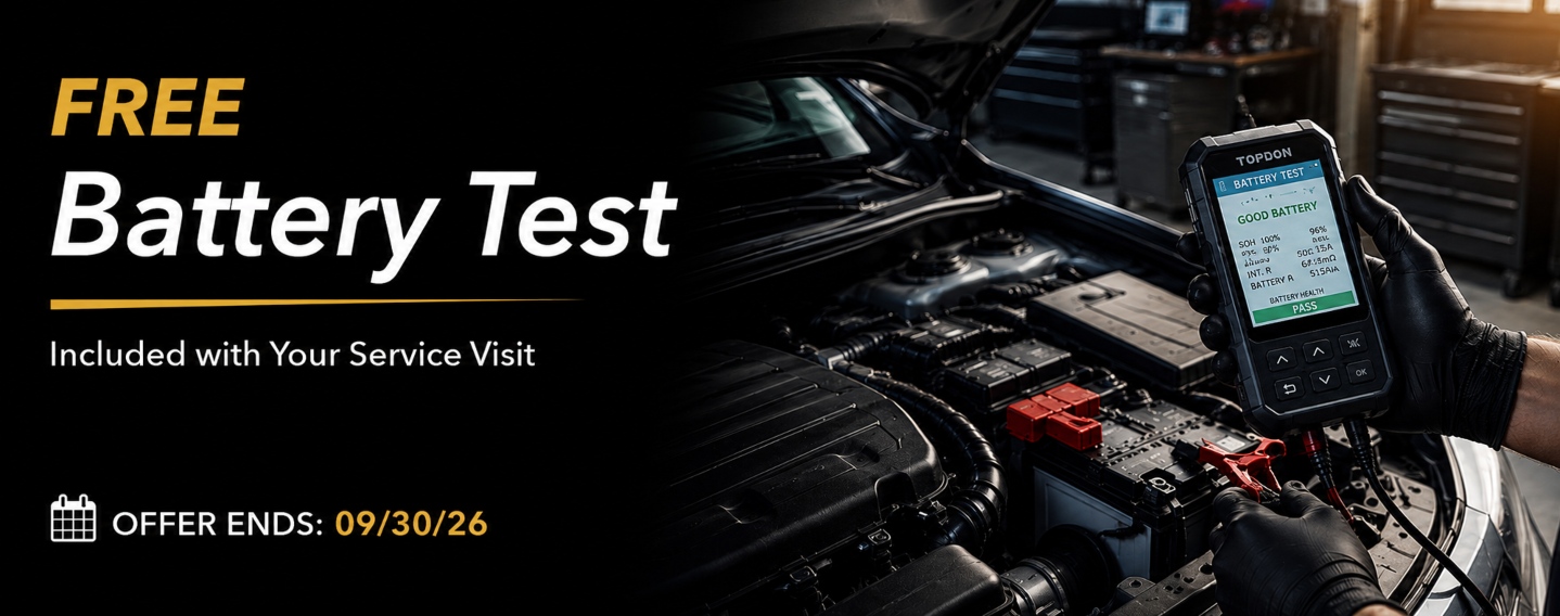 Have your battery tested at no charge.*