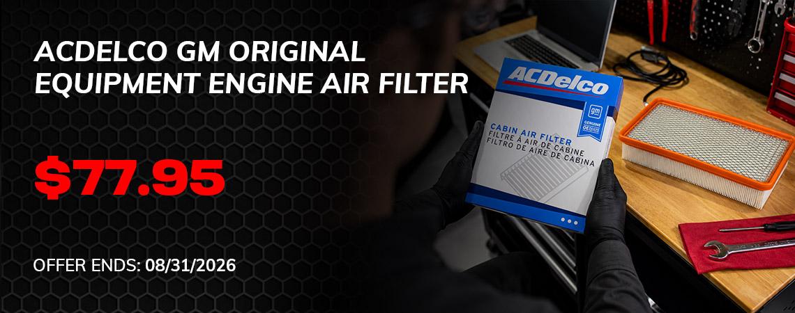 Most ACDelco GM Original Equipment Engine Air Filters Installed*