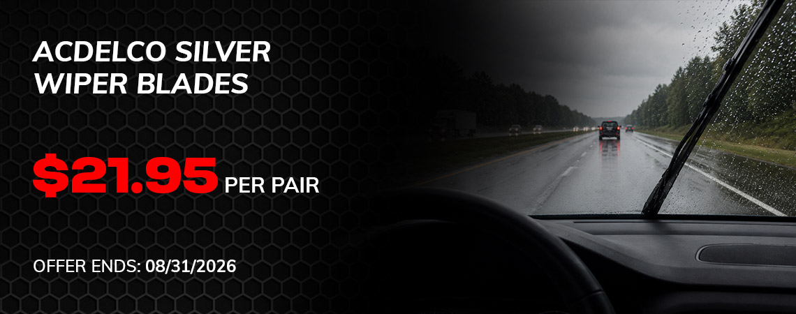 Most ACDelco Silver Wiper Blades (per pair) Installed*