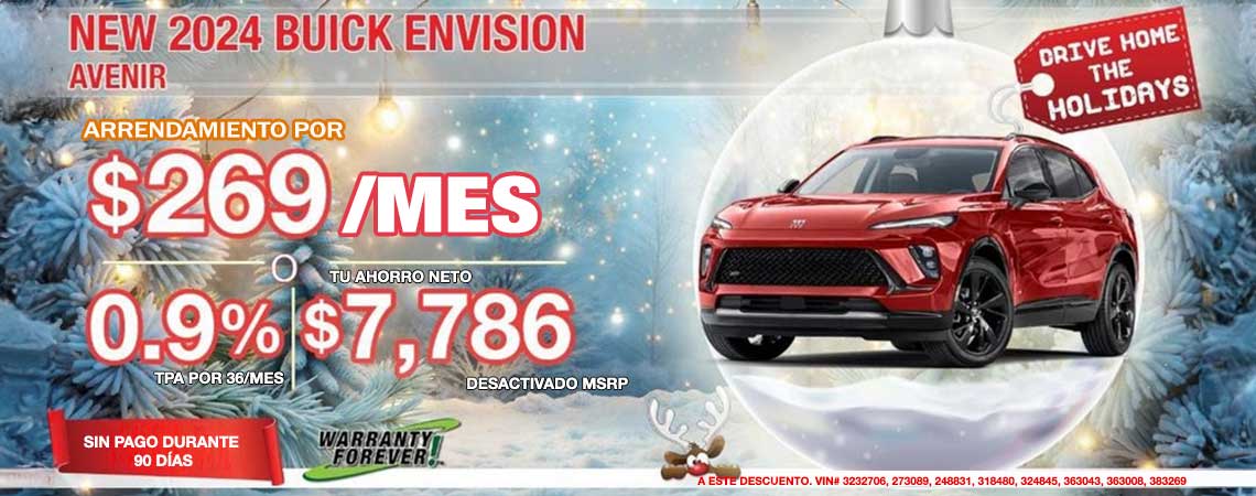 NEW 2024 BUICK ENVISION AVENIR $269 mems