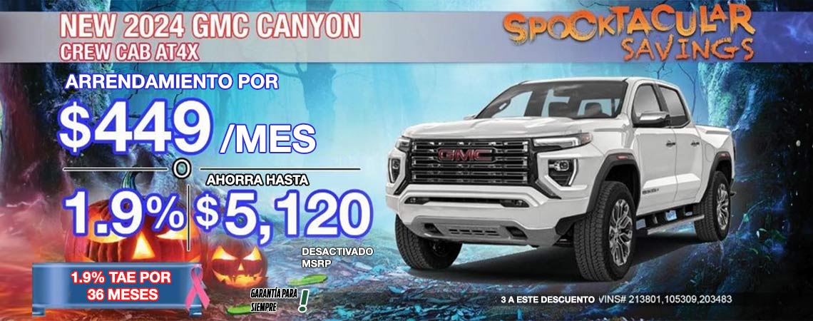 NEW 2024 GMC CANYON CREW CAB ELEVATION/AT4X $449 MES