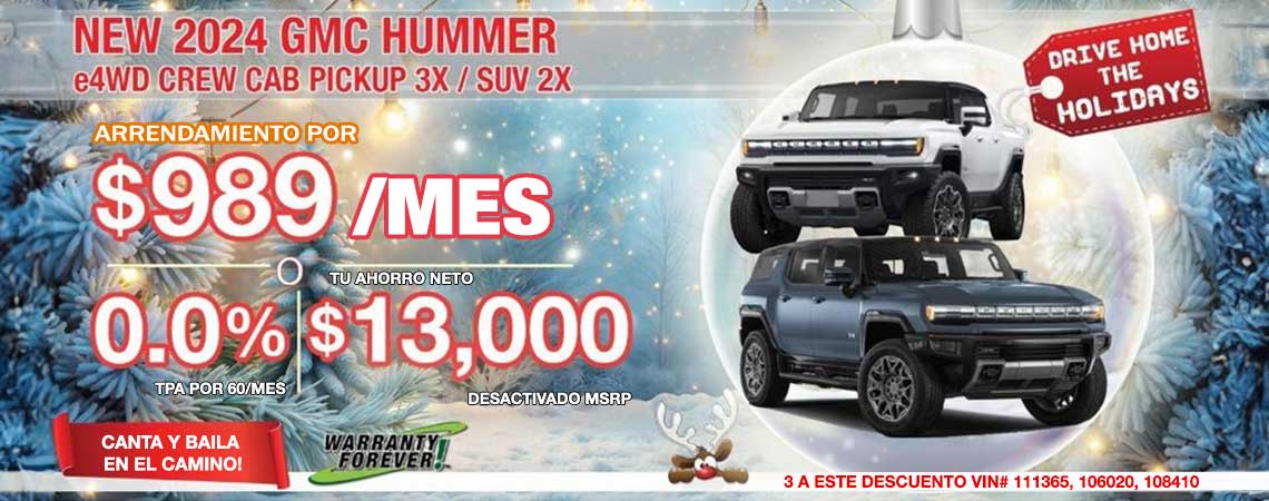 NEW 2024 GMC HUMMER e4WD CREW CAB PICKUP 3X/SUV 2X $989 mems