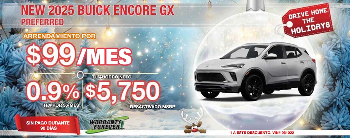 NEW 2025 BUICK ENCORE GX PREDERRED $99 mems