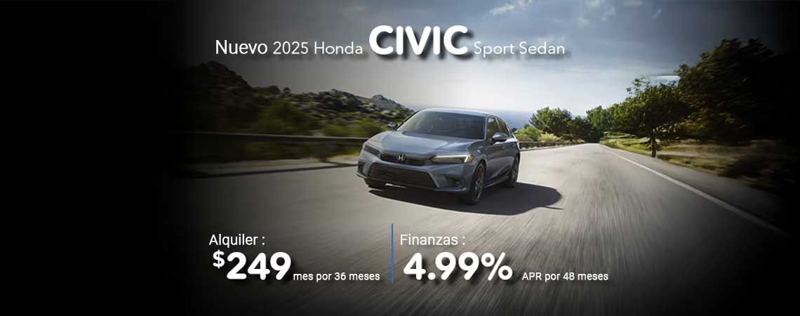 Nuevo Honda Civic Sport Sedan 2025