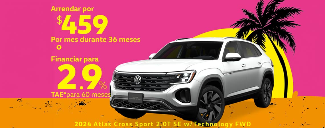 Nuevo Volkswagen Atlas Cross Sport 2024 2.0T SE con Tecnología FWD Vehículo Deportivo Utilitario de 4 Puertas