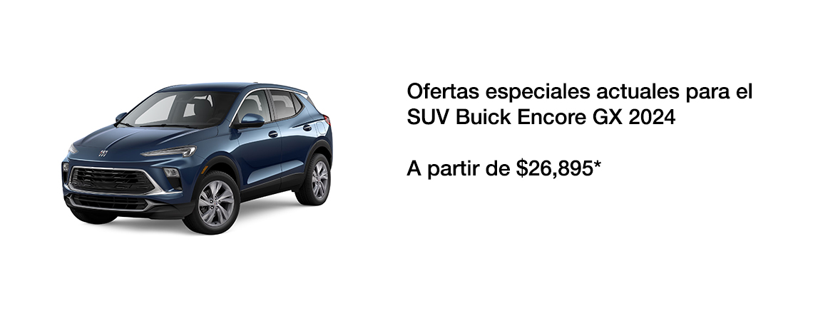 Ofertas especiales actuales para el SUV 2024 Buick Encore GX a partir de $26,895