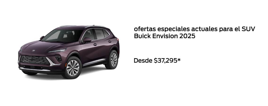 ofertas especiales actuales para el SUV Buick Envision 2025 a partir de $37,295*