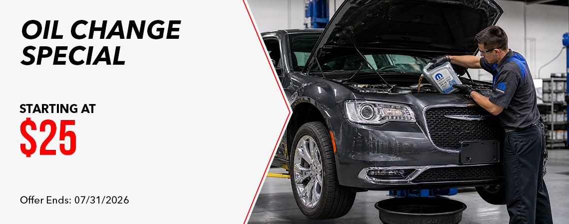 Oil change special starting at $25.00