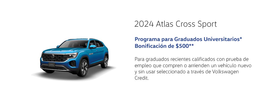 Programa de Graduados Universitarios 2024 Atlas Cross Sport Bonificación de $500*