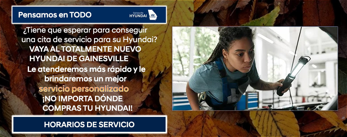 Tienes que esperar para obtener una cita de servicio en tu Hyundai? Ve al nuevo Gainesville Hyunda