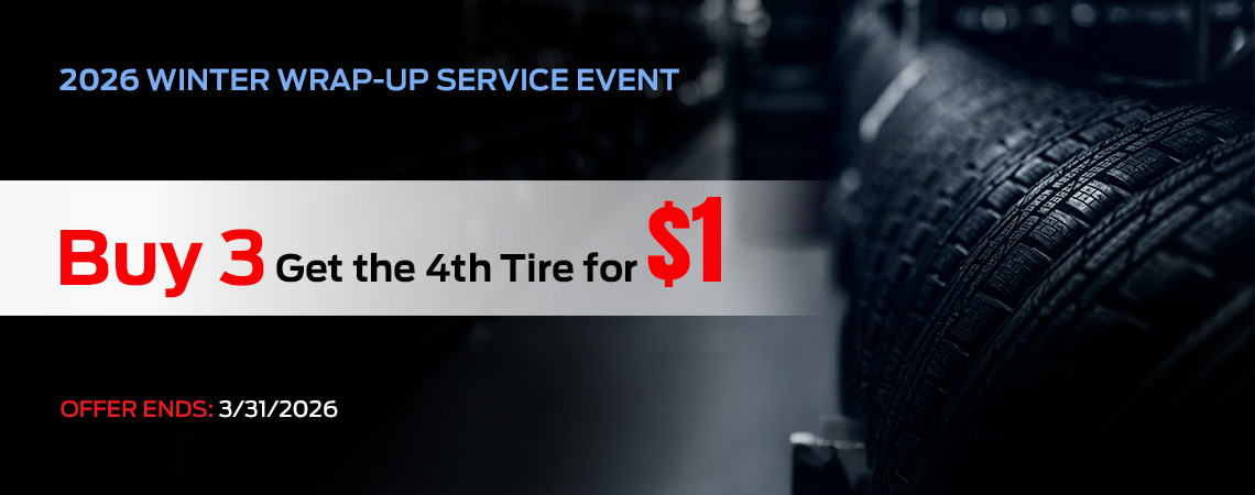 Buy 3 Tires and get the 4th Tire for $1