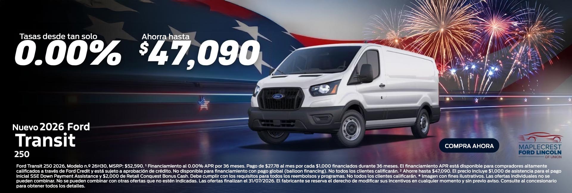 Nuevo 2026 Ford Transit 250