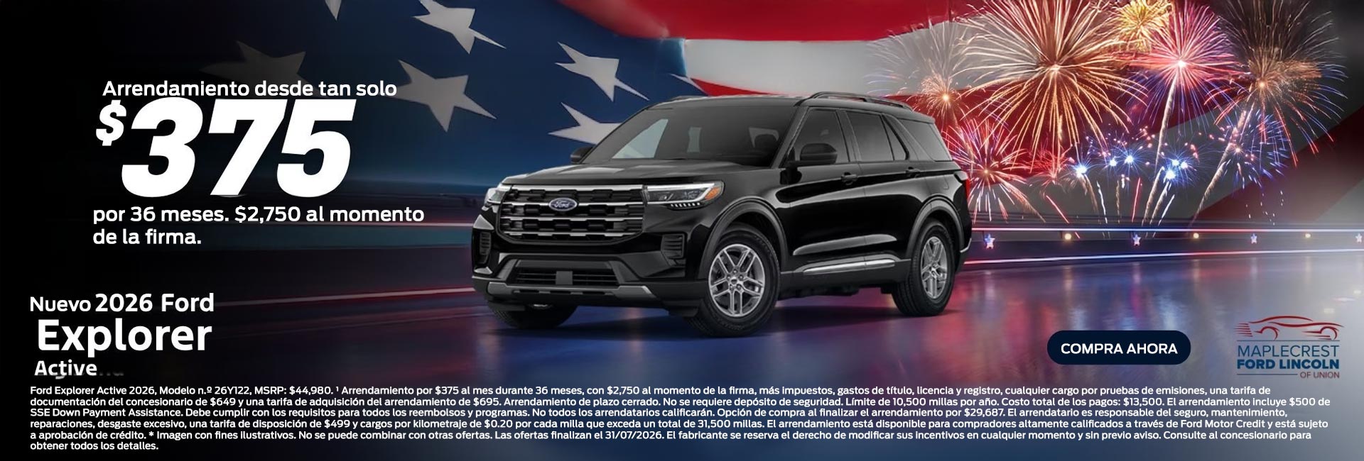 Nuevo 2026 Explorer Active