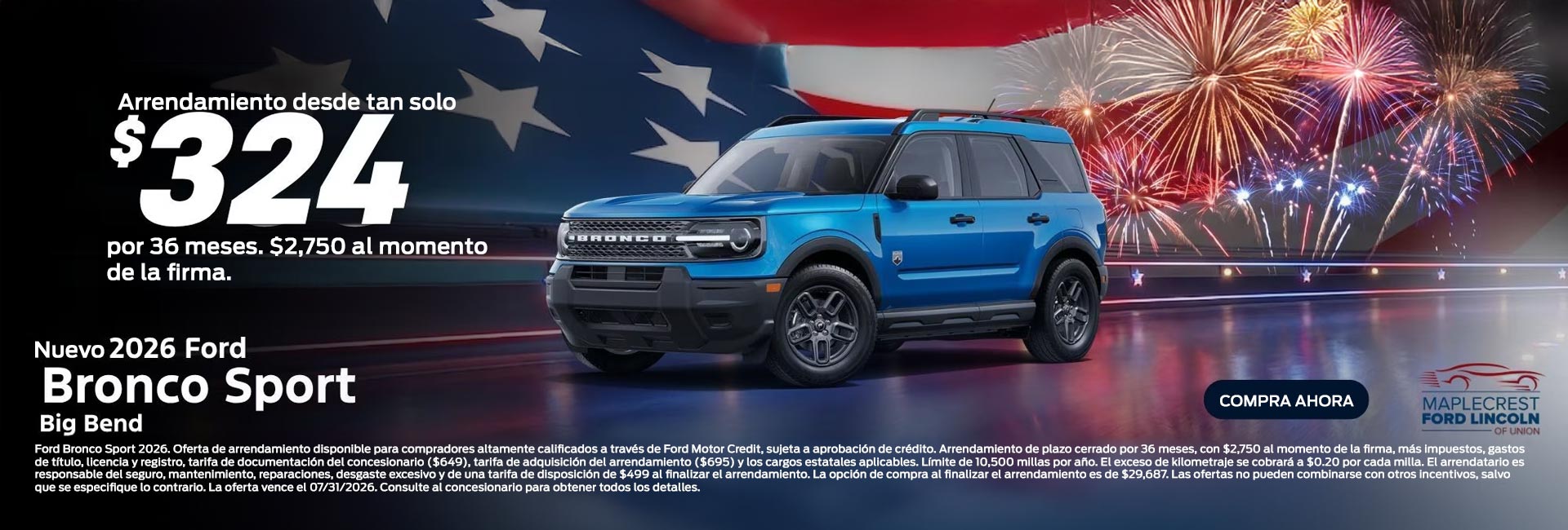Nuevo 2026 Bronco Sport Big Bend
