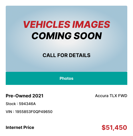 LISTING AFFECT SALES CARD